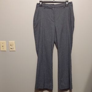 Worthington Black and White Checkered Boot Cut Pants